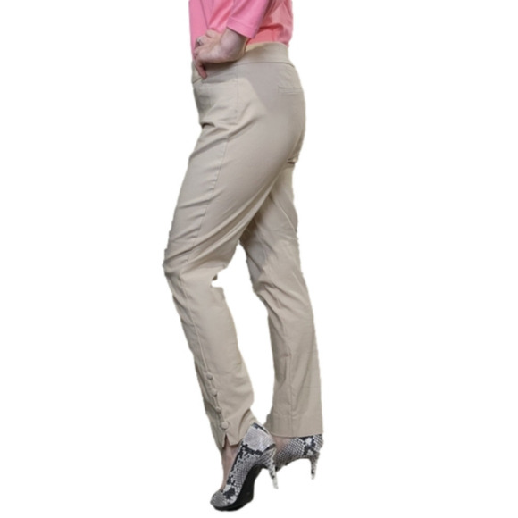 Slim fit pant Tan color shape retention Stretch to the fabric Size 4 CHICO'S - Picture 5 of 13